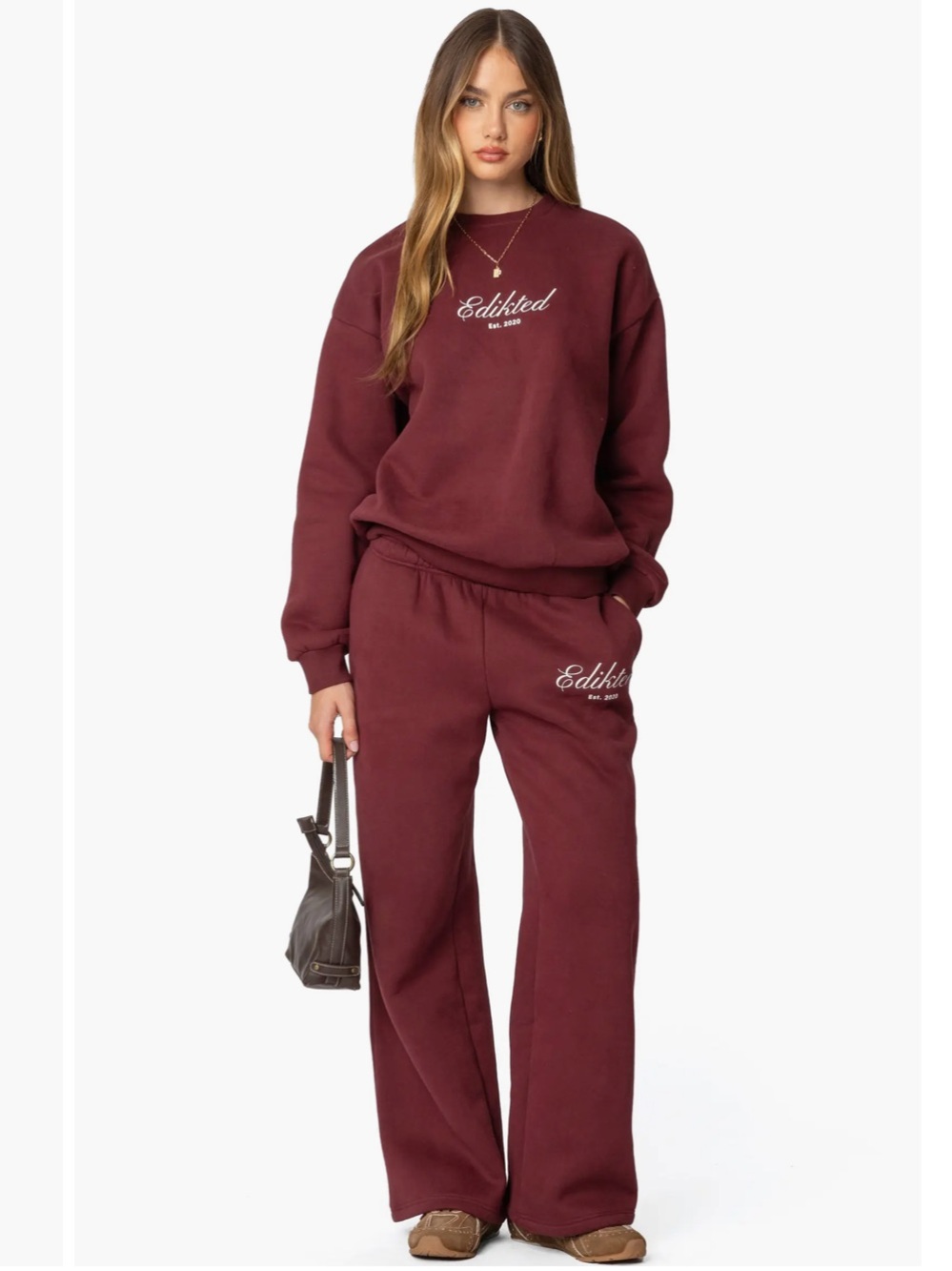 Edikted Get Edikted Relaxed Sweatshirt & Sweatpants M